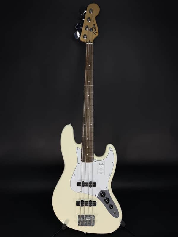 Fender Standard Jazz Bass Olympic White Laurel Fingerboard image 1