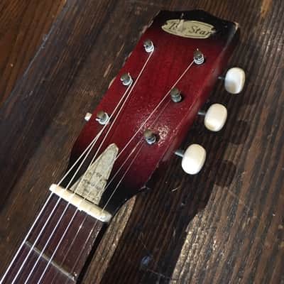 Telestar "Quality Guitar" acoustic 22" scale 1960's Sunburst image 8