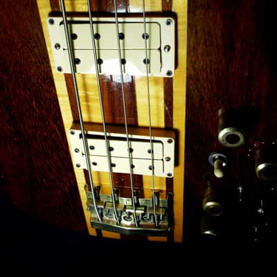 J. K. LADO SUPER FALCON II 1981 Natural. SOLID WOOD BASS. Incredible Sound. HANDBUILT. Beautiful. image 4