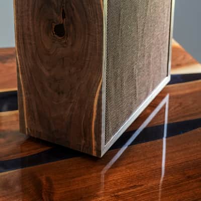 Van Gundy Guitars Custom 1x12" Speaker Cabinet- Solid Black Walnut image 4