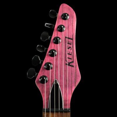 Kiesel Delos D6H Custom Made USA Guitar - Flamingo Pink image 5