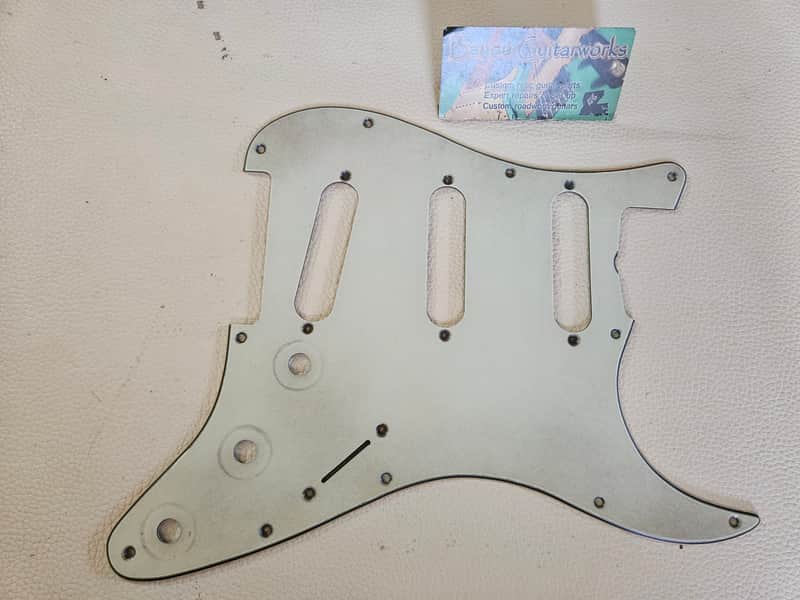 Fender Stratocaster Aged Relic 3 ply Pickguard Mint Green 62 hole pattern 59-62 image 1
