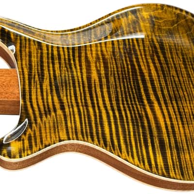 2025 PRS 40th Anniversary Hollowbody II Piezo One Piece 10-Top & Back! - Yellow Tiger image 11