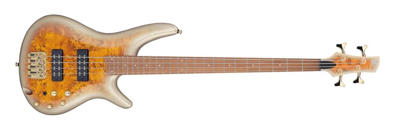 Mint Ibanez SR400EPBDXMGU Standard 4-String Electric Bass , Mars Gold Metallic Burst image 1