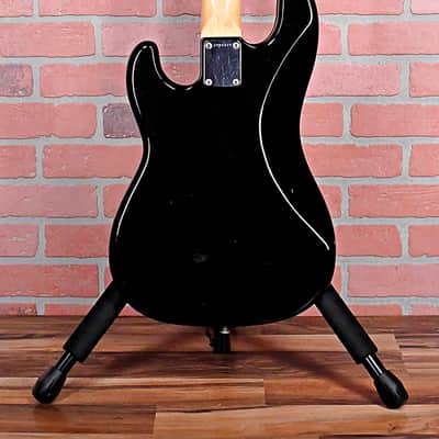 Fender Vintage 1984 Squire P-Bass 32" Medium Scale Made in Japan - Gloss Ebony with Molded Fender Hardshell Case image 12