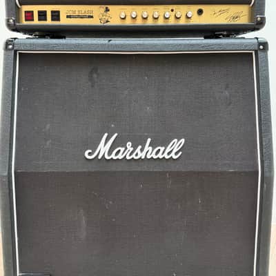 Marshall JCM Slash Signature 2555SL 2-Channel 100-Watt Guitar Amp Head 1996 - 1997 - Black + Original Cabinet image 1