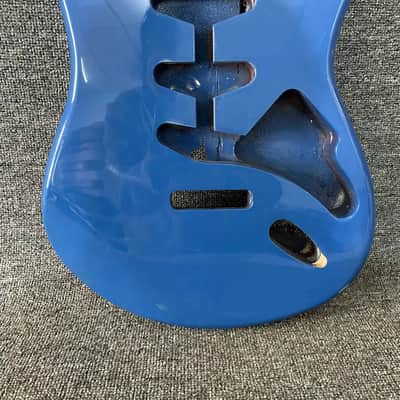Metallic Blue Finish Stratocaster Strat Style Guitar Body image 3