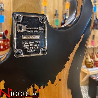 CHARVEL Pro-Mod Relic San Dimas Style 1 HH FR PF, Pau Ferro Fingerboard, Weathered Black image 16