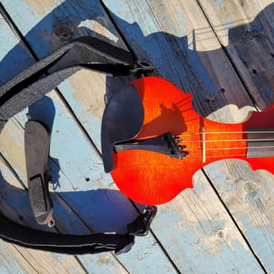 EVL 4 string electric violin Custom Quartet series 2021 - Red image 7