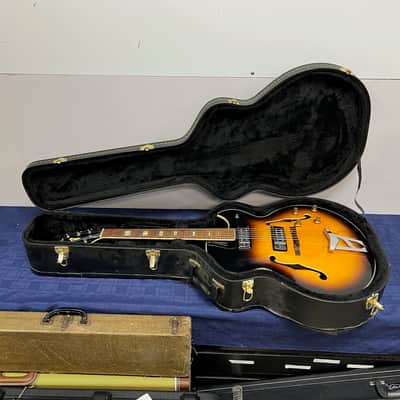 Vintage Ventura Hollow Body Electric Guitar Made in Japan with Case ES-175 Style image 1