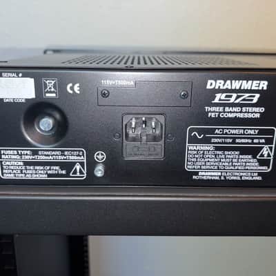 Drawmer 1973 Three Band Stereo FET Compressor. Like New image 10