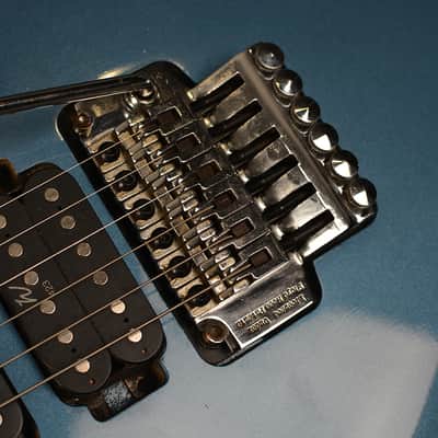 Washburn MG-340 1990s Lake Placid Blue HSH Floyd Super Strat Designed by Grover Jackson w Hard Case image 8
