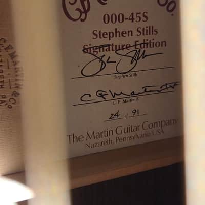Very Hard To Find Martin 2007 000-45S Stephen Stills Signature #24 OF 98 Made Natural w/ OHSC image 8