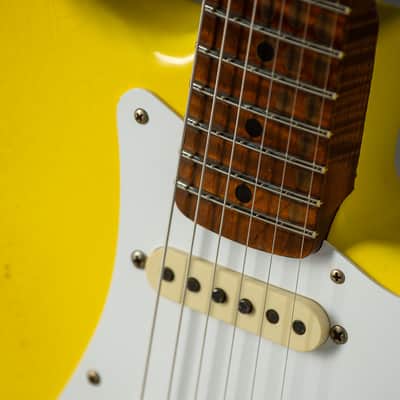 Fender Custom Shop 1957 Heavy Relic HSS Stratocaster - Graffiti Yellow/Black image 10