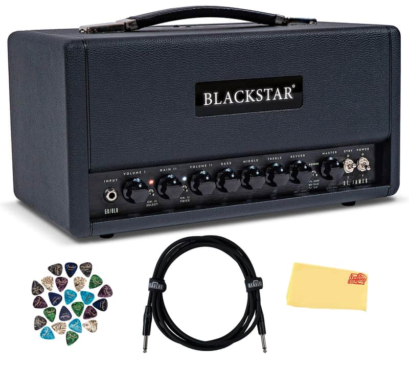 Blackstar St. James 50-Watt 6L6 Tube Guitar Amplifier Head w/ Instrument Cable image 1