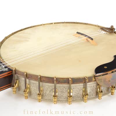 1900s CLASSIC ENGLISH 7(5)-STRING BANJO image 13