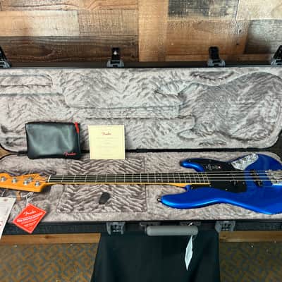 Fender American Ultra II Jazz Bass, Noble Blue, Ebony Fingerboard, Hard Case, Free Ship, 829 image 13