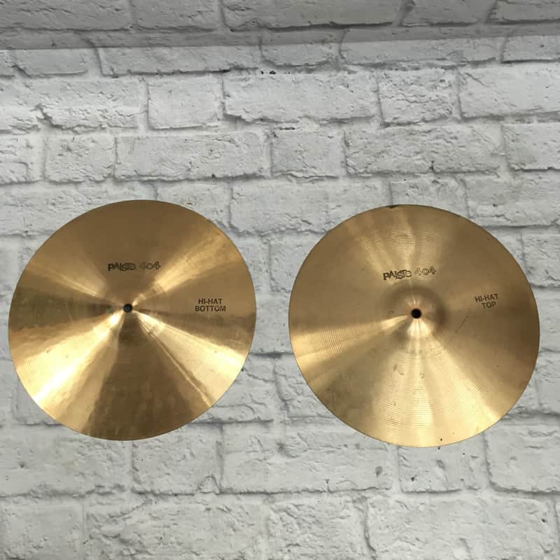 Paiste 14" 404 "Black Label" Medium Hi-Hat Cymbals (Pair) 1974 - 1980 image 1
