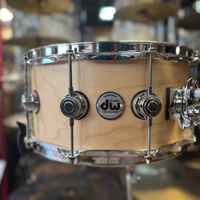 DW Drums 14x6.5 Santa Monica Series Snare Drum - Satin Natural image 2