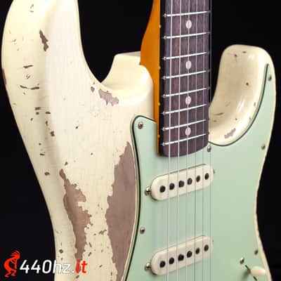 Fender Custom Shop Limited Edition 60 Dual-Mag II Stratocaster Super Heavy Relic Aged Vintage White 1960 image 10