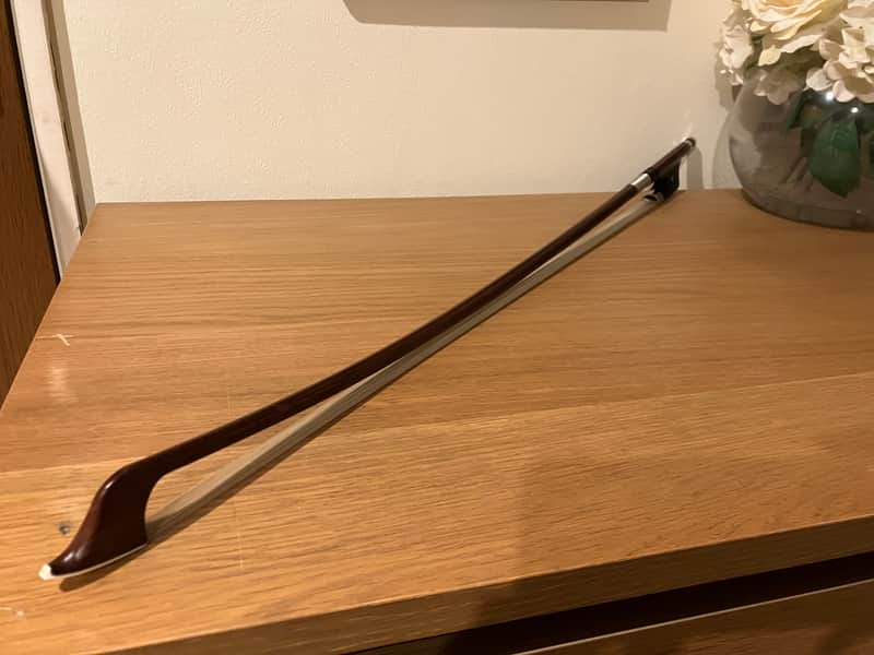 Double Bass French Bow - Brazilwood - ideal Student Bow image 1