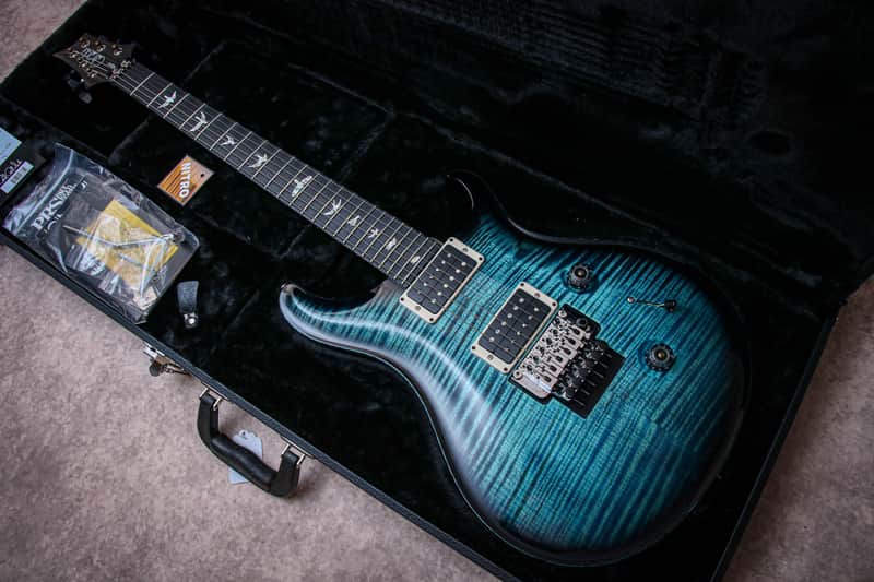 PRS USA Paul Reed Smith Custom 24 Floyd 10 top "Cobalt Blue + Ebony" (2024) image 1