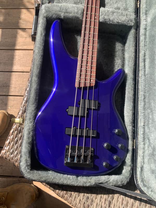 1997 Ibanez SR400 -JB Jewel Blue Electric Bass Guitar w/hard case image 1