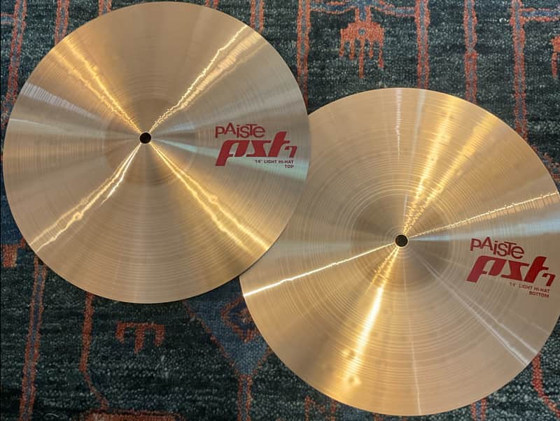 Paiste 14" PST 7 Light Hi-hat Cymbals image 1