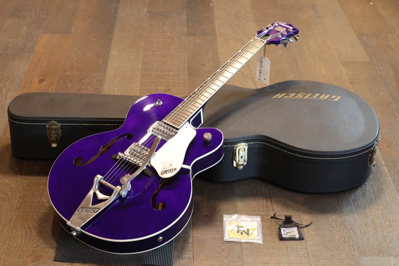 2020 Gretsch G6120SH Brian Setzer Hot Rod Semi-Hollow Electric Guitar Purple Metallic + OHSC image 1