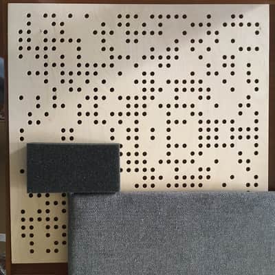 Normal PRO QRD Bass Trap Acoustic Panel absorbent / reflective / scattering Wood + Paint + Metal W image 3