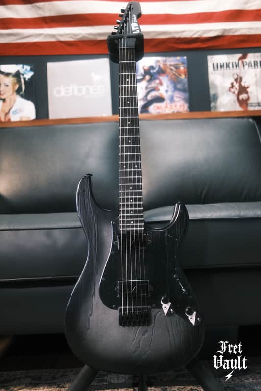 ESP LTD ESP LTD SN-1000HT Electric Guitar Silver Blast Black Pickguard 2025 image 1