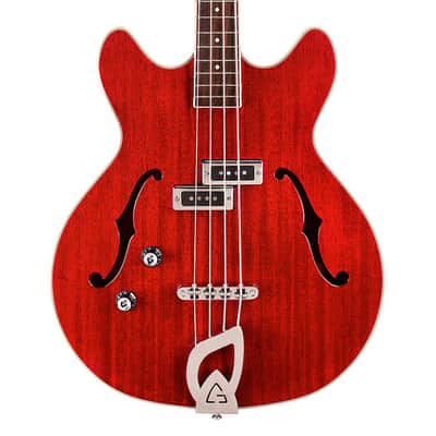 Guild Starfire I Left Handed Semi-Hollow Bass Guitar - Cherry Red - Open Box image 1