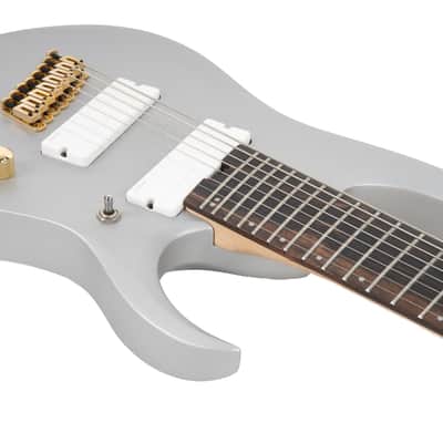 Ibanez RGDMS8 Axe Design Lab Multi-Scale 8 String - Classic Silver Matte image 6