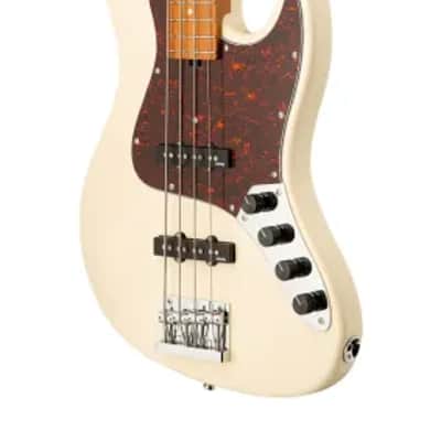 Sadowsky MetroExpress 21-Fret Vintage J/J Bass, Roasted Maple Fingerboard, 4-String - Solid Olympic White High Polish image 4