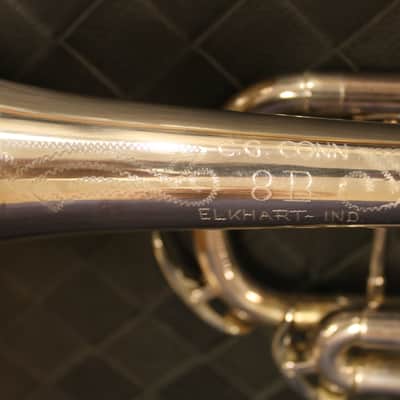 C.G. Conn 8-B Silver Plate Artist Trumpet 1970 W/ Bach C1 Mouthpiece + Mutes image 14