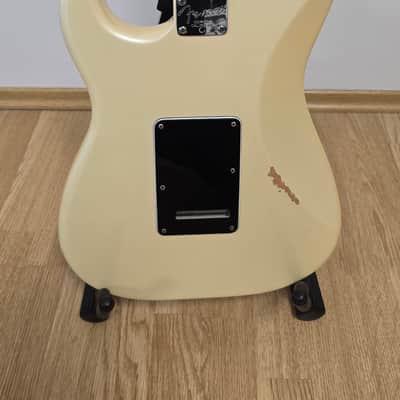 Fender American Deluxe Fat Stratocaster HSS with Maple Fretboard 2008 - 2010 - Olympic Pearl image 5
