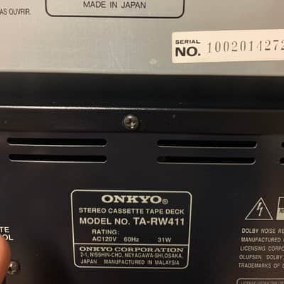 Onkyo R1 Stereo Component  System - Receiver, CD Player, Cassette Deck, Tuner  r image 17