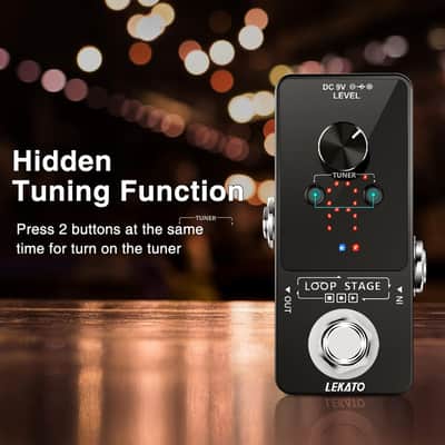 Guitar LOOPER & TUNER Effect Pedal Guitar Looping and Tunning Loopstage image 3
