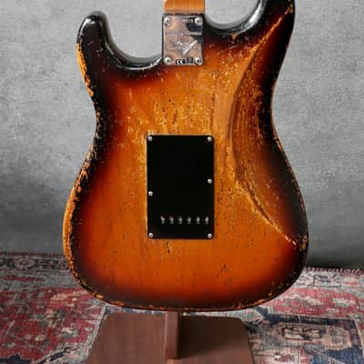 Fender Custom Shop LTD Poblano Strat Suphrel in Super Faded Aged 3-Color Sunburst image 2
