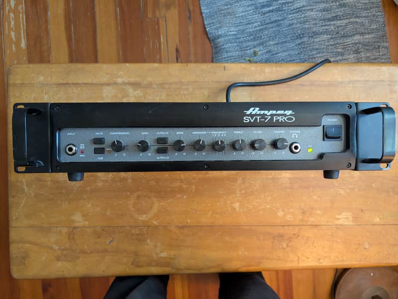 Ampeg SVT-7 PRO Bass Head - Rack Ears - Upgraded Chip image 1