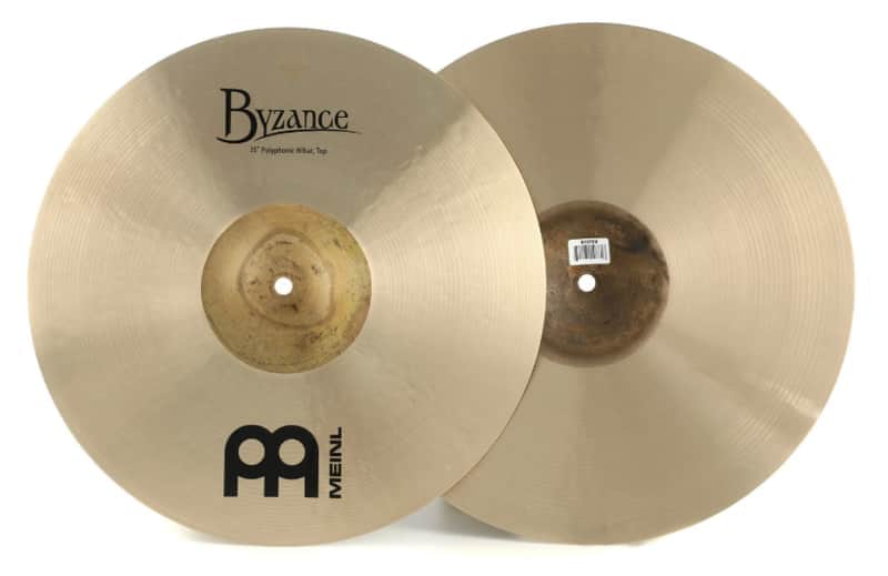 Meinl 15" Byzance Traditional Polyphonic Hi Hat Cymbals image 1