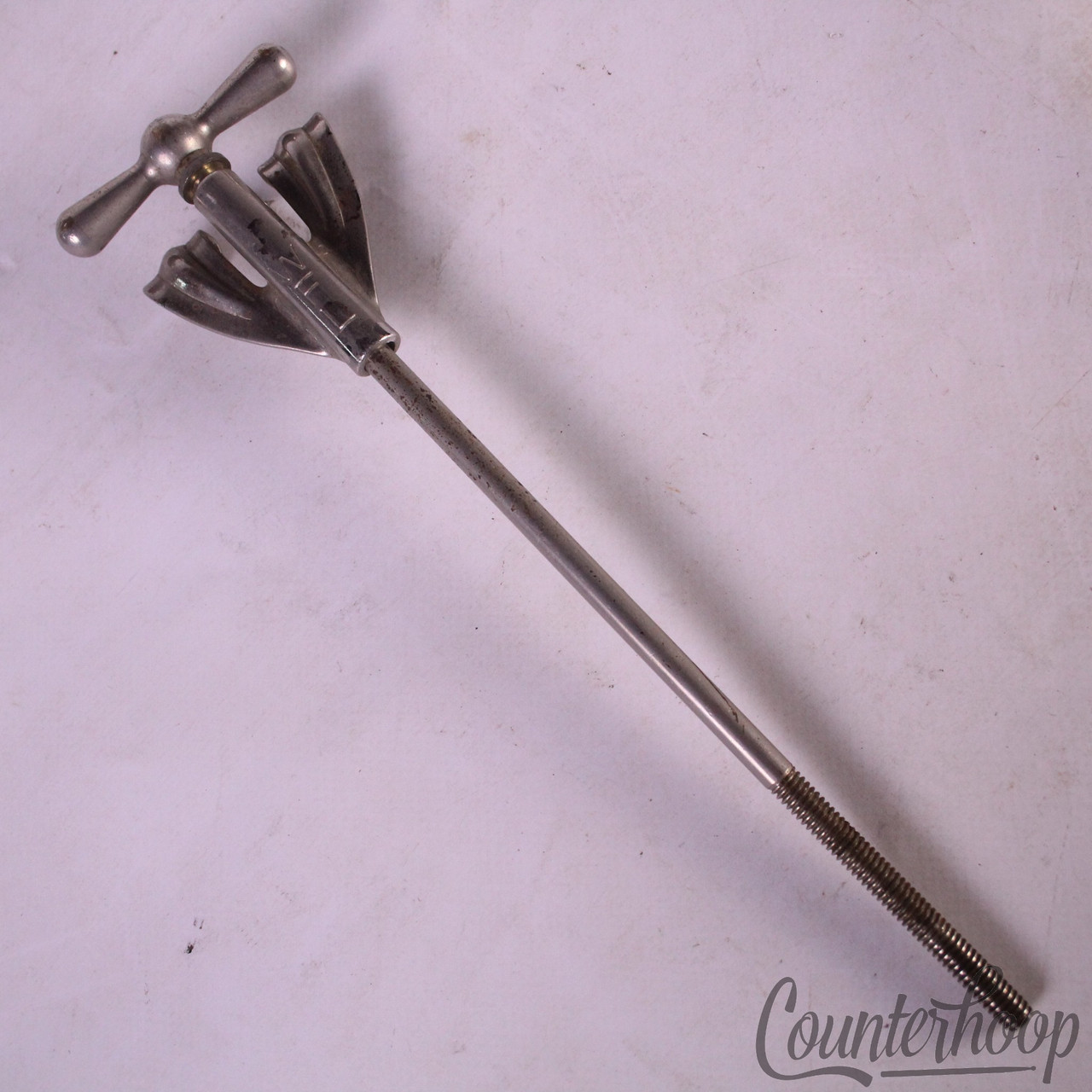 WFL Ludwig Bass Drum Long Bow-Tie Tension T-Rod+Claw 7.5"Nickel Club-Date 50s US — main photograph