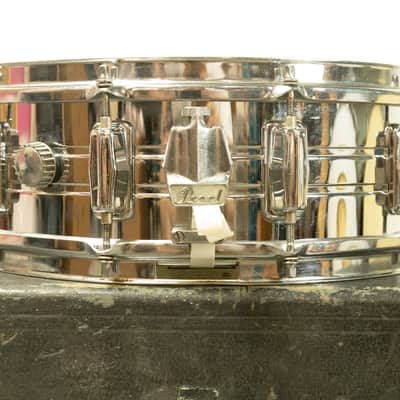 1970s Pearl 5x14 Chrome Over Steel Snare Drum image 4