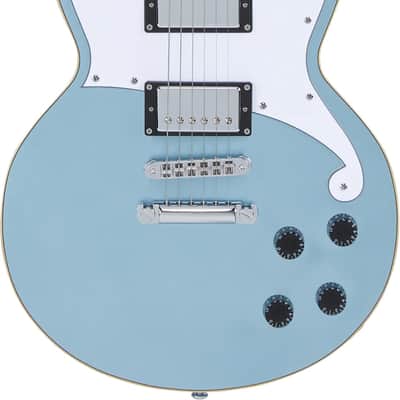 D'Angelico Premier Brighton Electric Guitar - Ice Blue Metallic image 4