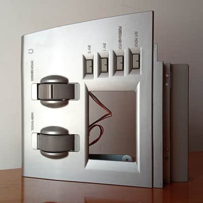 Korg Z1 - Pitch bend / Mod wheel panel + Assembly + Lower face + KLM 1931 / KLM 1935 / (without KLM 1966 and Pad X/Y) + 4 buttons with led window