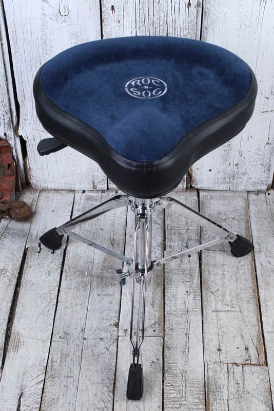 Roc N Soc NR H-B Nitro Throne Adjustable Hydraulic Hugger Seat Drum Throne Blue image 1