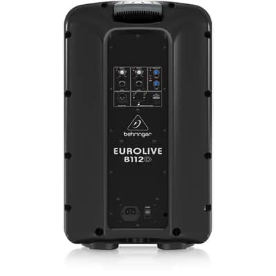 Behringer Eurolive B112D 1000W 12" Powered PA Speaker System with Wireless Option and Integrated Mixer, Bundle with 6' On-Stage All-Steel Speaker Stand and 50' XLR Cable image 3