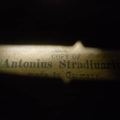 VINTAGE STRADIUARIUS VIOLIN/FIDDLE MADE IN GERMANY 4/4 Wood stain original image 7