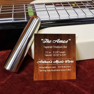 Arthur's Music "The Amos" - Tapered Titanium Steel Guitar Tone Bar image 1