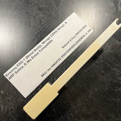 Ensoniq Replacement Weighted A Key (Ensoniq Keybeds) for Ensoniq ESQ-1 (metal) & Mirage DSK8 (gray), E-Mu Emax I Keyboard, ARP Solina (B417)